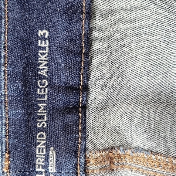 Chico's Perfect Stretch Girlfriend Slim Leg Ankle Jeans Size 16 - Picture 7 of 9